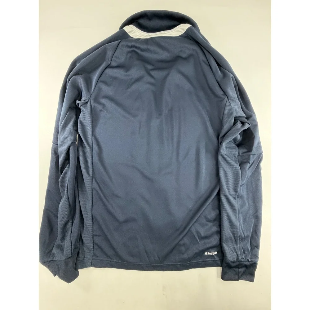 Adidas Mens Sereno Track Jacket Legend Ink White Aeroready IR9748 Size M